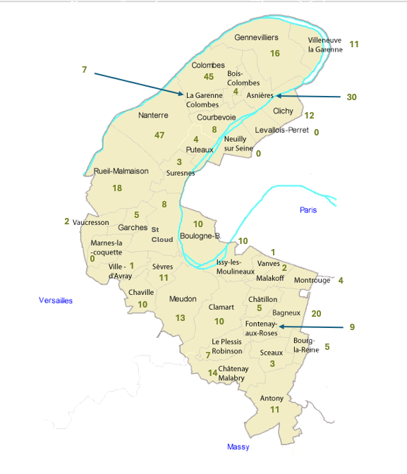 Répartition 2025 des logements par communes